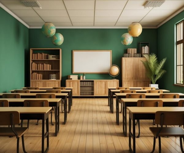 photo-classroom-interior-with-school-desks-chairs-green-board-empty-school-classroom_648736-298